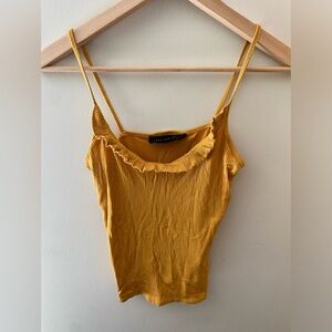 Simple and Cute Cropped Yellow Cami